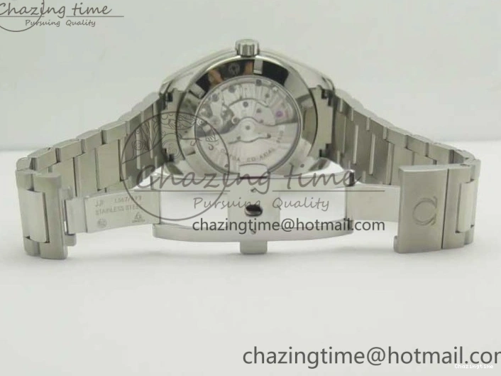 0127 Aqua Terra 150M SS VSF 1:1 Best Edition Blue Wave Textured Dial YG Hand on SS Bracelet A8500 Super Clone Sporty 8026